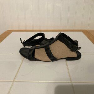 Vintage Barney's COOP Black Gladiator sandal  sz 35 1/2